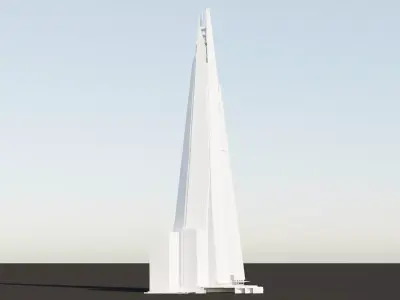 The Shard London Low-poly 3D model