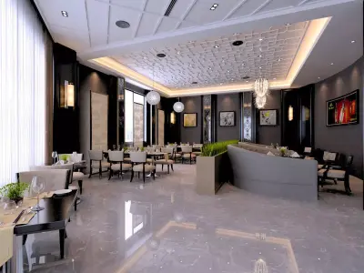 Modern Restaurant 3D model