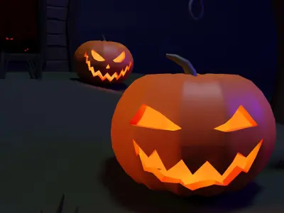 Haunted House Low-poly 3D model