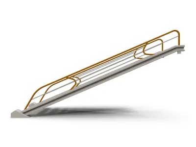 Stairs ladder shelf Low-poly 3D model