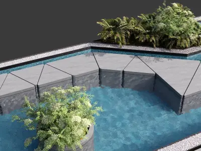 SWIMMING POOL NO100 A 3D model