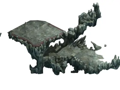Magic Palace - mountain gravel 06 3D model