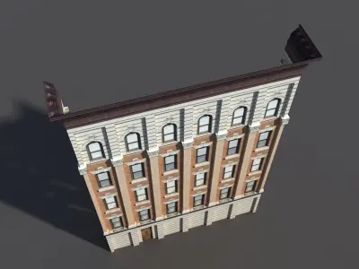 Apartment House 70 Low-poly 3D model