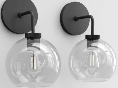 Reagan Globe Single Sconce 3D model