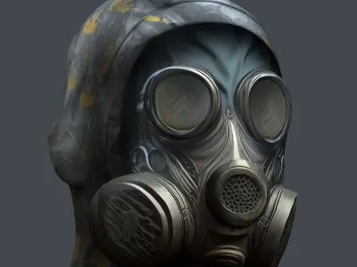 Helmet 3d model military combat Military scifi helmet  Low-poly 3D model