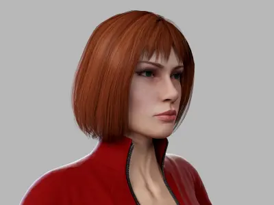Female Sci Fi Soldier Low-poly 3D model order