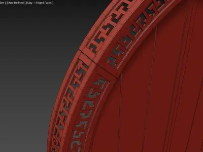 Arched Window 02 3D model