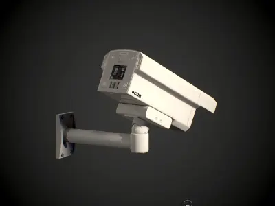 Security Camera PBR Low-poly 3D model