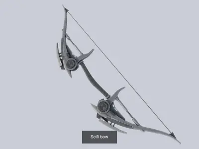 Scifi bow collection 3D Model Pack