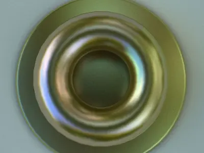 Furniture Door Handle Knob 3d model 22 Low-poly 3D model