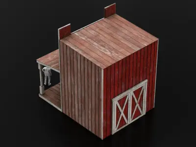 West Wild Home 09 Low-poly 3D model