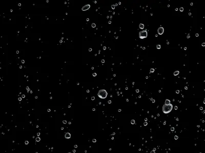 Bubbles A snow falling 3D model