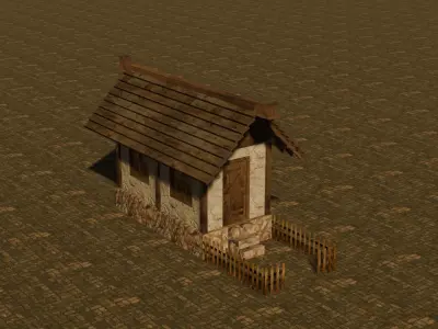 Medieval House 10 Free low-poly 3D model