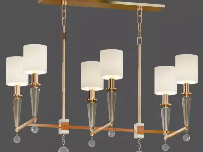 Crystorama Six Light Chandelier 3D model