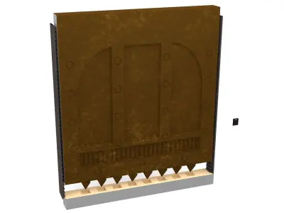 Rancor Cave Door 1-18 scale Kenner Hasbro 3D print model