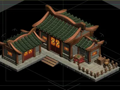 Ancient Architecture 3D model 2