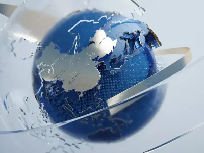 Broadcast Design - C4D Octane Scene File 3D model 3D model