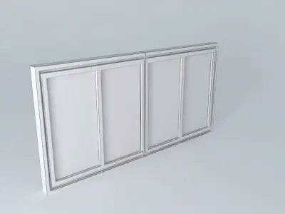 Old Red Window 3D model