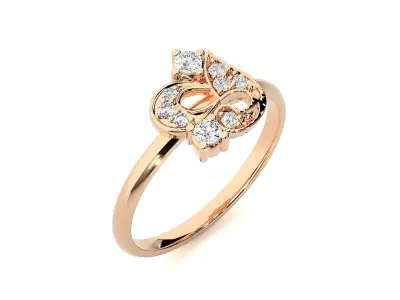 Women ring 3D print model 74