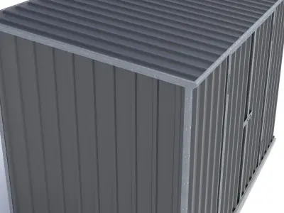 Small Garden Shed High Poly 3D model