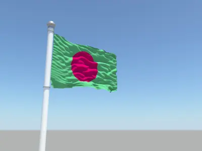 Bangladesh Flag 3D model
