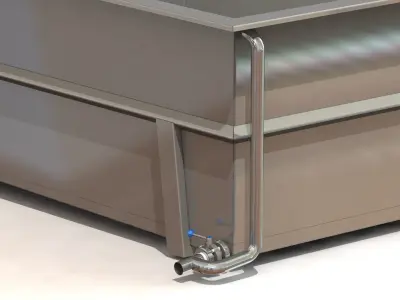 Outdoor bathtub 3D model