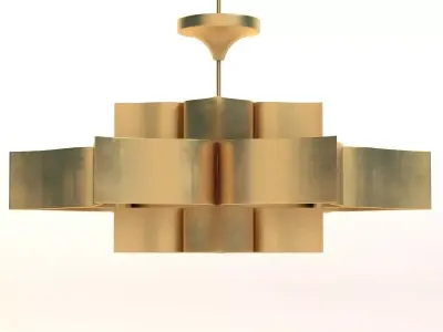 Grand Lotus Chandelier 3D model