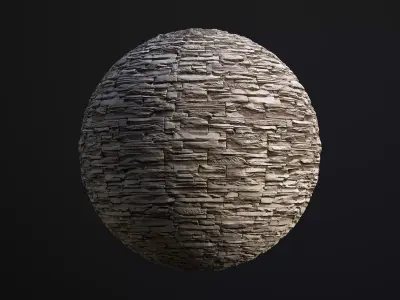 Stone Wall PBR Seamless Texture