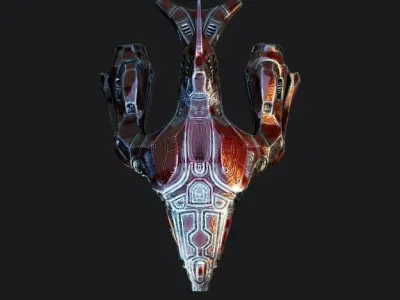 PLANET BOMBER Low-poly 3D model