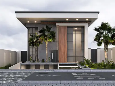 Villa house  design duplex  103 3D model
