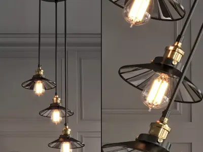 Loft Cone Pendant Reflector 3 3D model