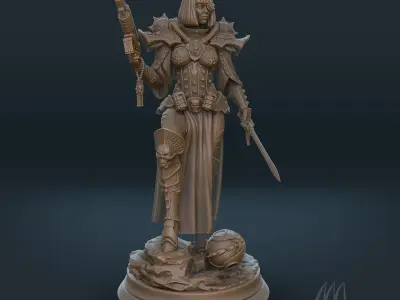 Sister of battle PRE-SUPPORTED 3D print model