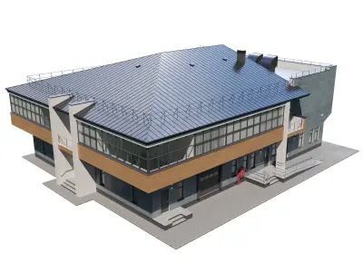 Administration building V1 3D model