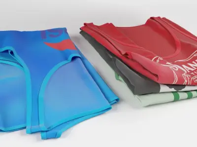 Tank top collection  3D model