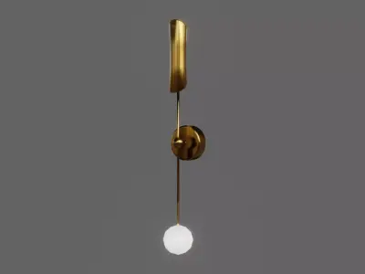 Fancy side wall Lamp Low-poly 3D model