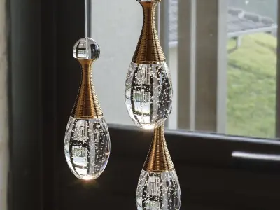 Pendant Modern LED Pendant Lamp Nordic Light Fashion Restaurant  3D model