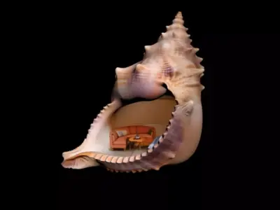 Snail House 3D model