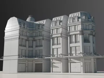 Modular European Department Store 3D model