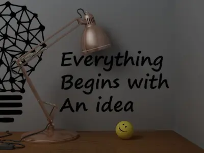 Study Lamp 3D model buy