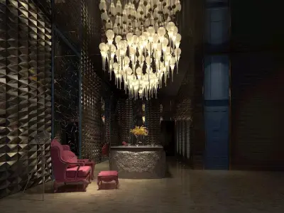 Business Restaurant - Coffee - Banquet  23 3D model