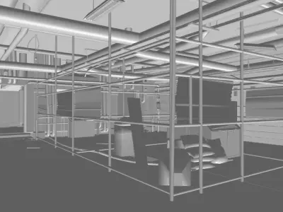 Scene - Resident-Evil-Scenery - interior 3D model