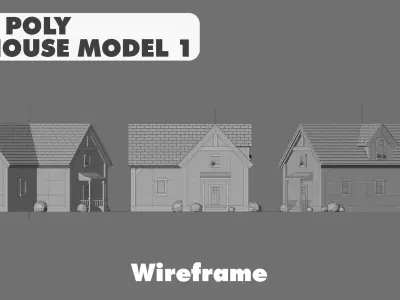 House Model 5 Low-poly 3D model