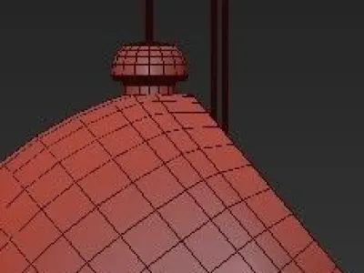 Modern Stairwell led chandelier lighting large bubble  3D model