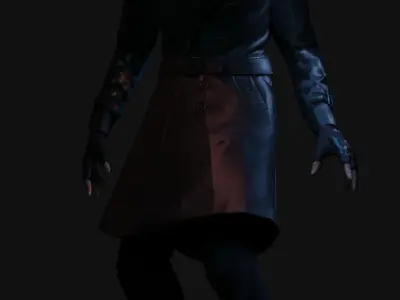 Game-Ready Detective Rigged and Animated Low-poly 3D model