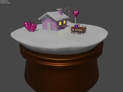 cristal ball- candy world 3D model