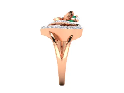  Women Ring Render 3dm STL MTL SLC JCD OBJ FBX Details 3D print model 56