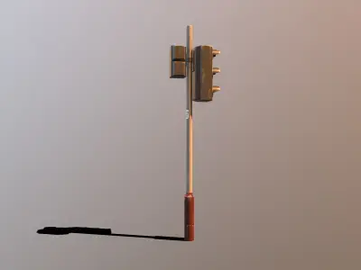 Traffic Light Stylized Low-poly 3D model