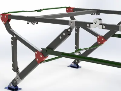 Folding Frame Stand 3D model