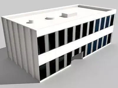 School Classic Building 119 Low-poly 3D model