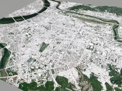 Cityscape Taipei Taiwan 3D model